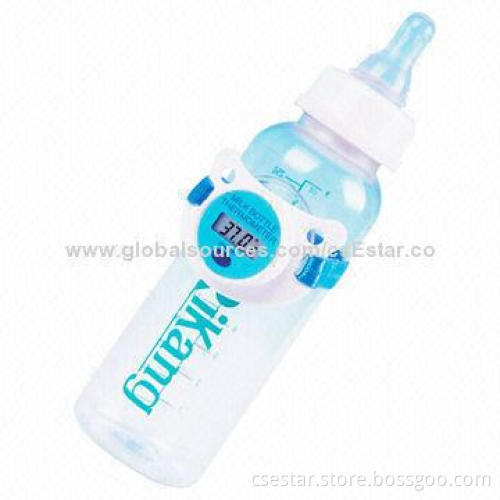 Digital Waterproof Babies' Milk Bottle Thermometer, Made of Plastic, ABS and Silica Gel